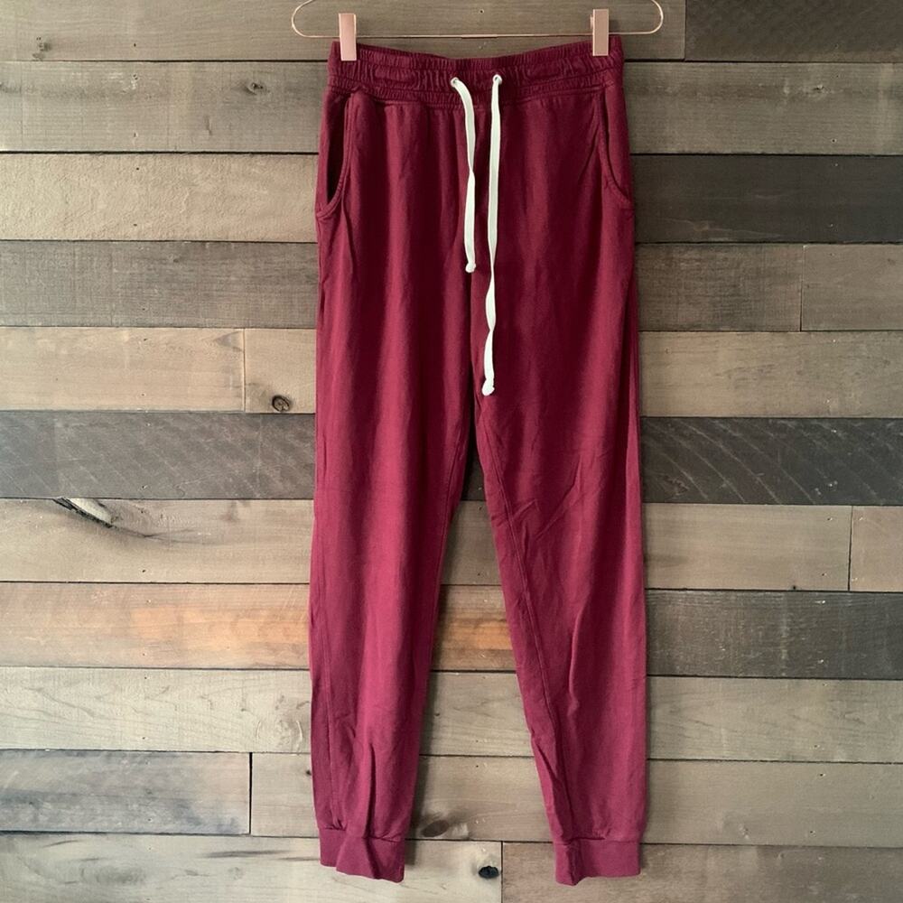 Magnolia Women's Homebody Lounge Pants in Cranberry Burgundy